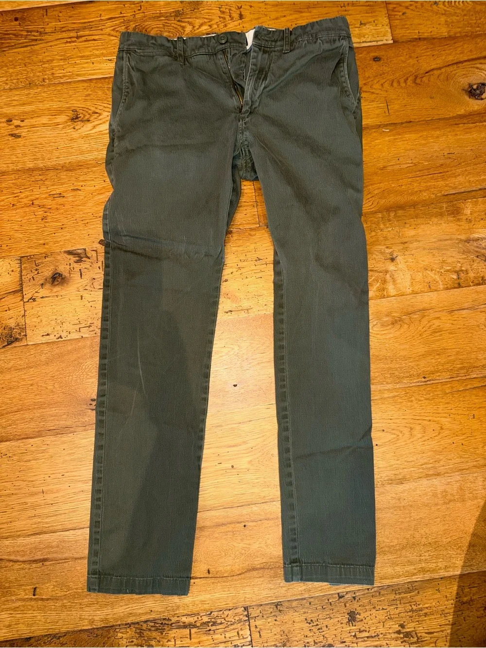 I Crew 30 x 32 pants Men's Olive Green Casual Jeans